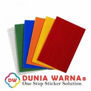 Dunia Warna Stiker Agen 3M Scotchlite Prismatic Rambu Tol Mata Kucing