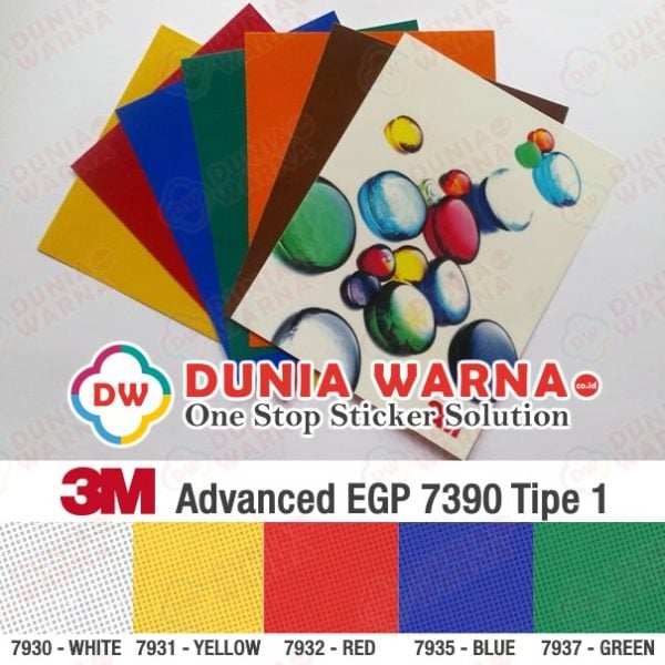 3M 7930 AEGP Advanced Engineering Grade Prismatic Dunia Warna Stiker Agen Scotchlite Rambu