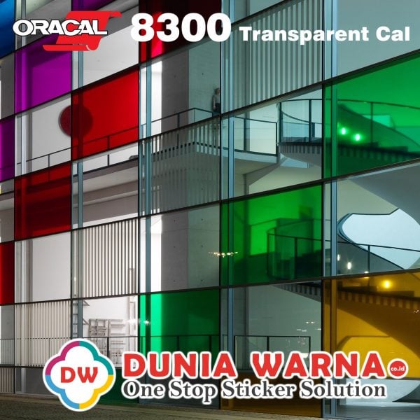 ORACAL 8300 Transparent Sticker Dunia Warna Stiker Supplier Kaca Film Sunprotect Sanblas Takikossai