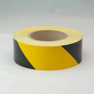 Reflective Tape YELLOW-BLACK Safety Mark Police Line Sticker
