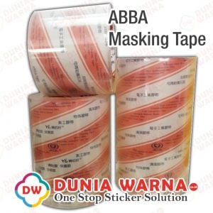 ABBA Transfer Tape Dunia Warna Stiker Supplier Bahan Cutting Plastik Masking