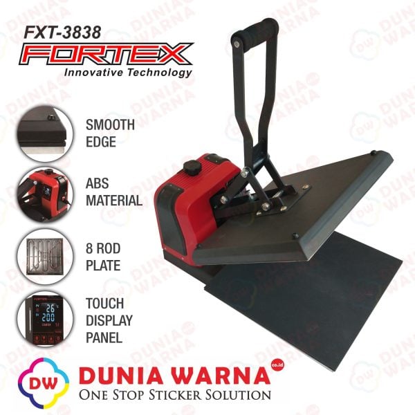 Fortex FXT-3838 Heat Press Dunia Warna Stiker Supplier Sablon Digital