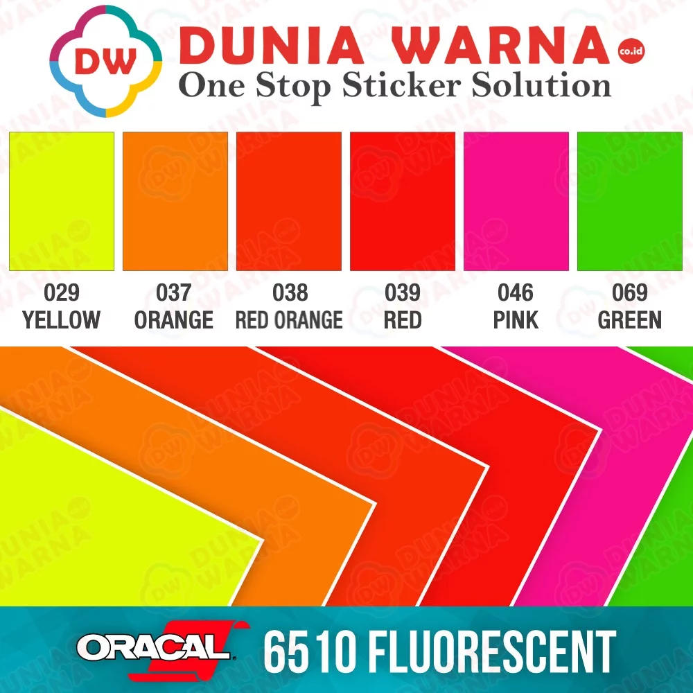 Dunia Warna Stiker Agen Oracal Stabilo Murah Lemon Yellow Hijau Rossi Monster Repsol