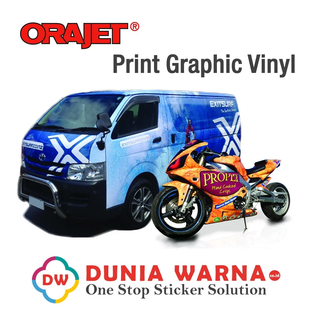ORAJET 3164HT White Gloss G010 High Tack Digital Printing Vinyl - Image 2