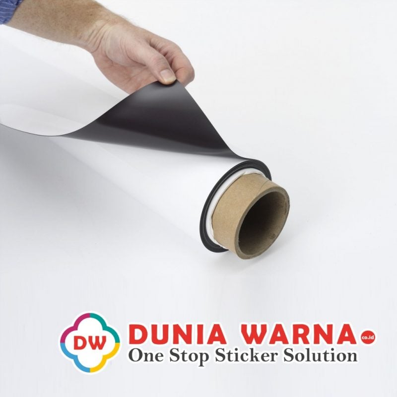 Magnet Sheet Dengan Printable White Matte Vinyl – Dunia Warna Stiker