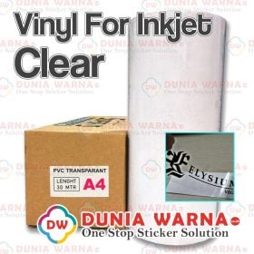 Vinyl Printable Clear Gloss Transparan Bening Inkjet Artpaper Pigment ...